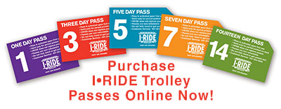 Purchase I-Ride trolly passes online now