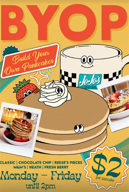 Build Your Own Pancakes at JoJo
