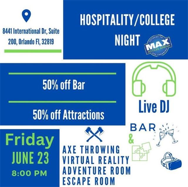 Hospitality/ College Night at Max Action Arena