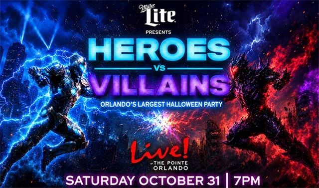 Heroes vs Villians at Live! at the Pointe