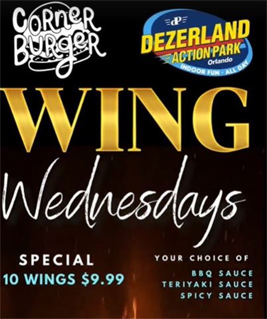 Wing Wednesdays at Corner Burger