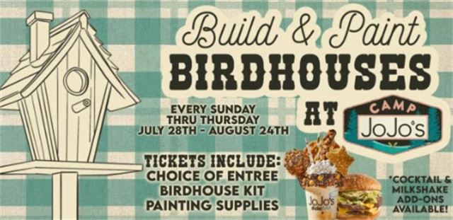 Build and Paint Birdhouse Dining Experience
