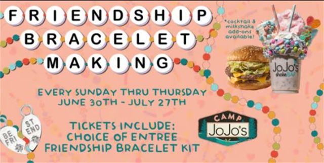 Friendship Bracelet Making & Dining Experience
