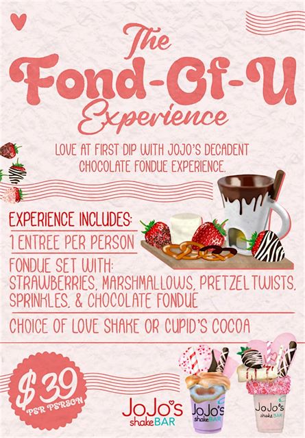 The Fond-Of-U Experience at JoJo's ShakeBAR