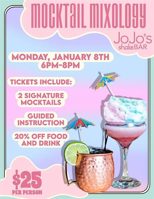 Mocktail Mixology at JoJo's ShakeBAR
