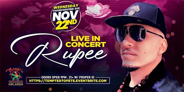 Mango's Live Presents: Tempted to Fete Featuring Rupee