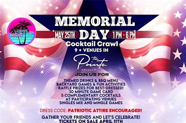 Memorial Day Cocktail Crawl