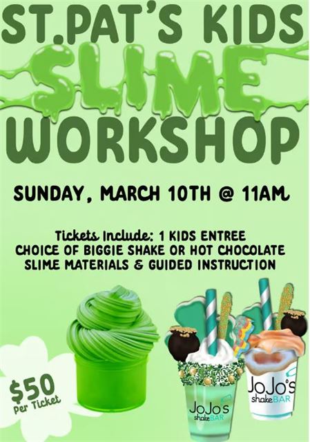 St. Patrick's Day Kids' Slime Workshop