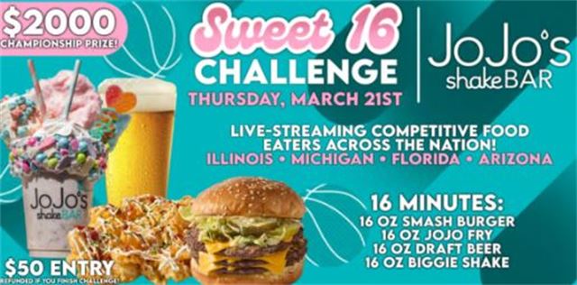 JoJo's ShakeBAR's Sweet 16 Challenge