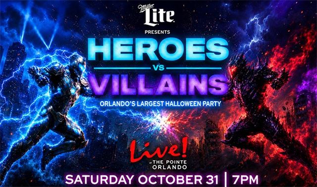 Heroes vs Villians at Live! at the Pointe
