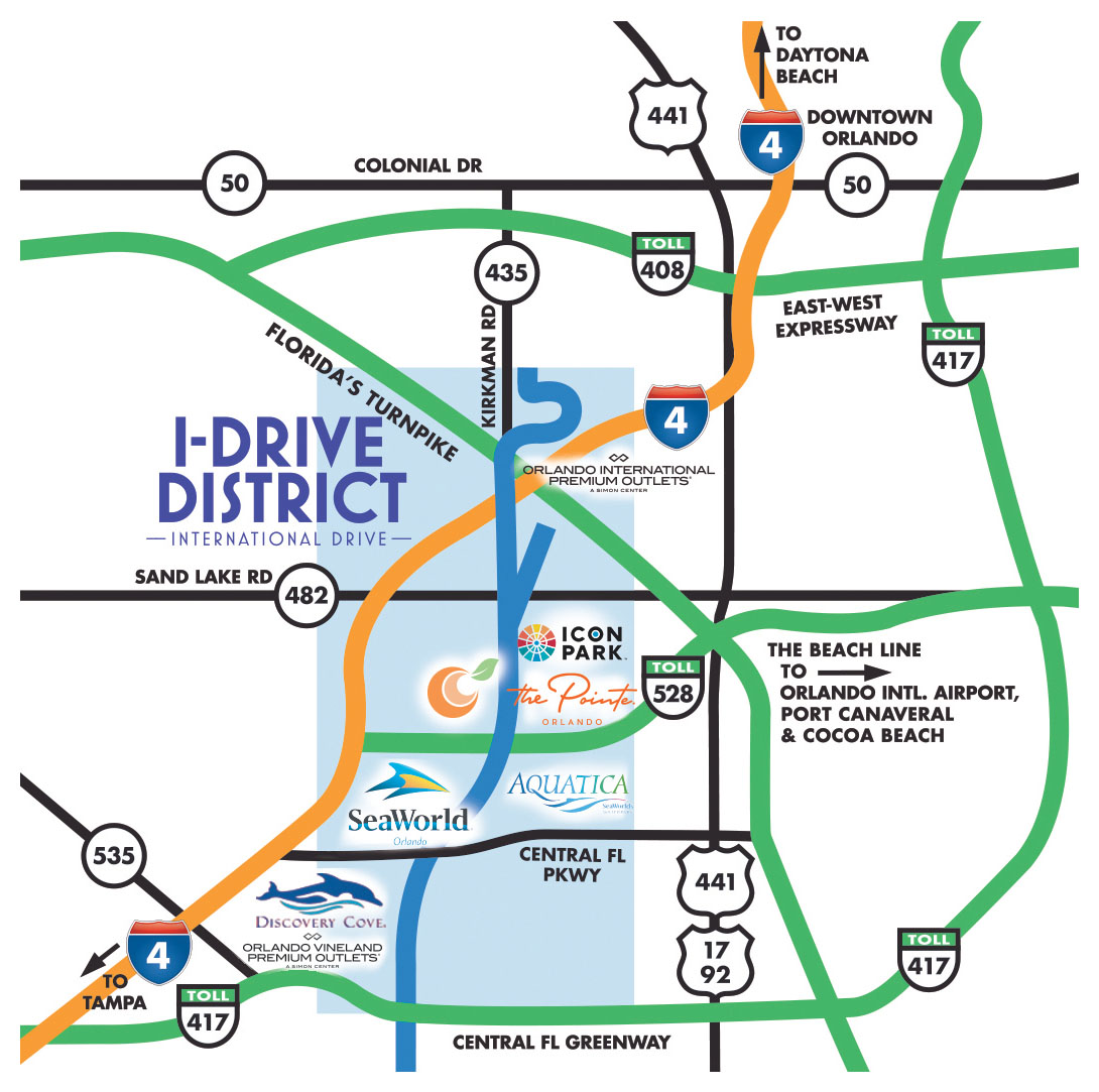 idrive attractions